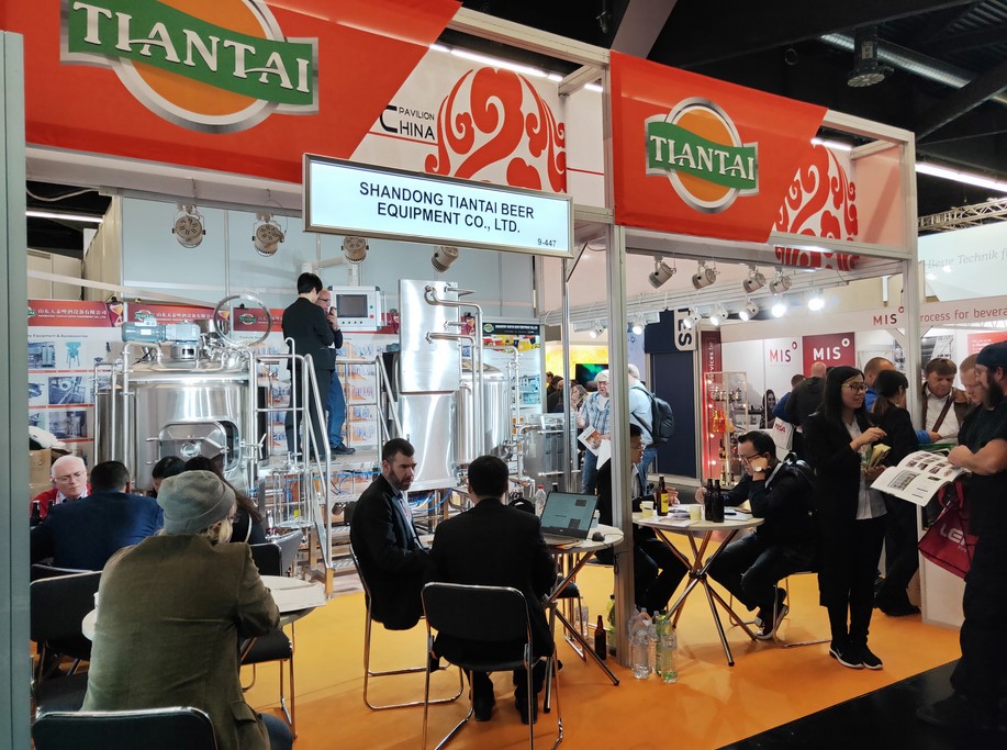 <b>TIANTAI 500L Brewhouse unit show on Brau Beviale Expo in Nuremberg Germany</b>